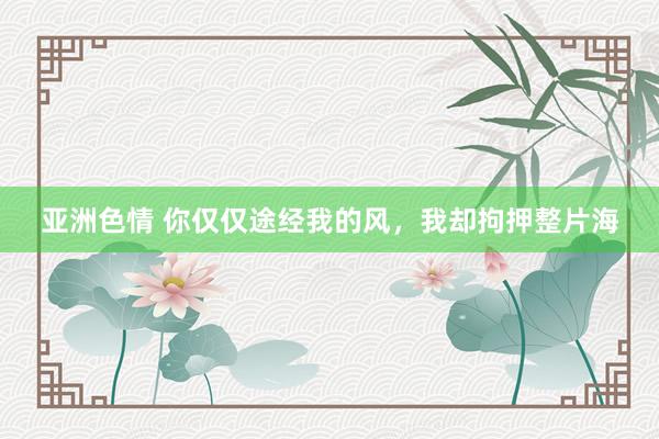 亚洲色情 你仅仅途经我的风，我却拘押整片海